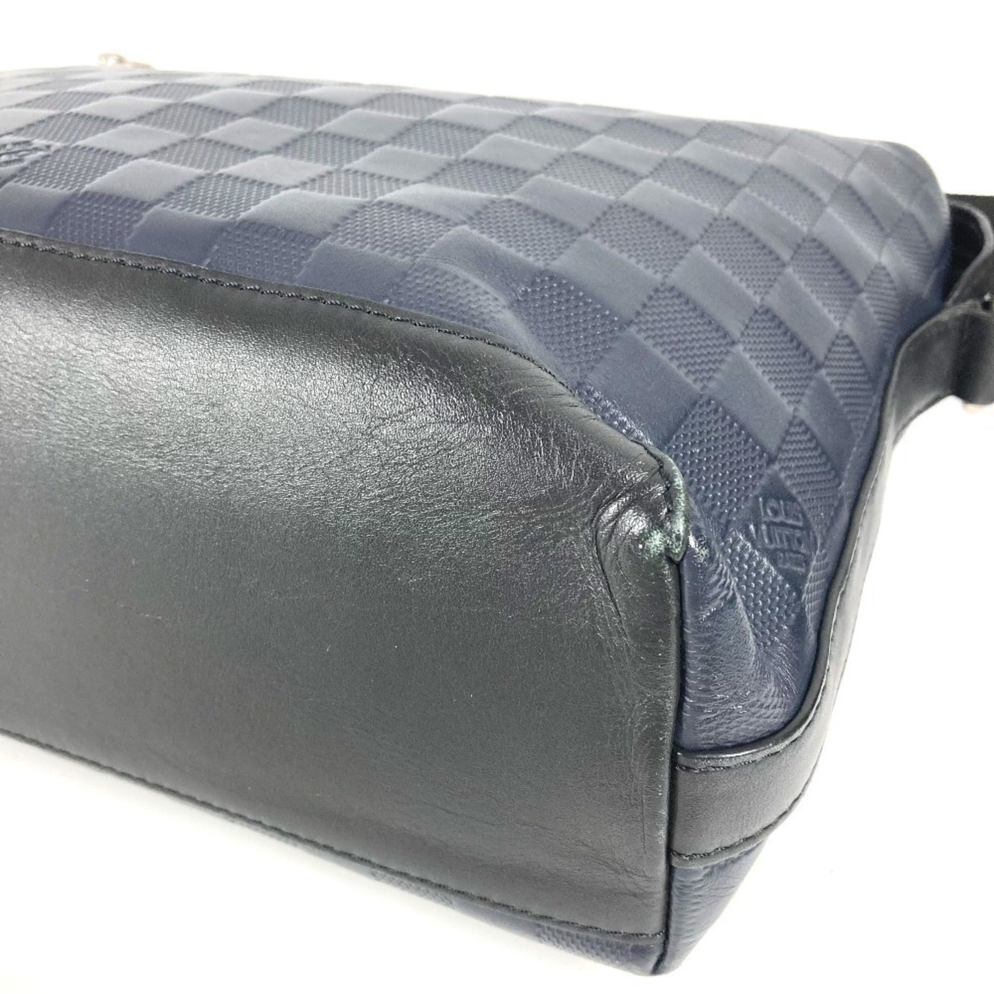 Louis Vuitton Black Galle Navy Damier Infini Shoulder Bag