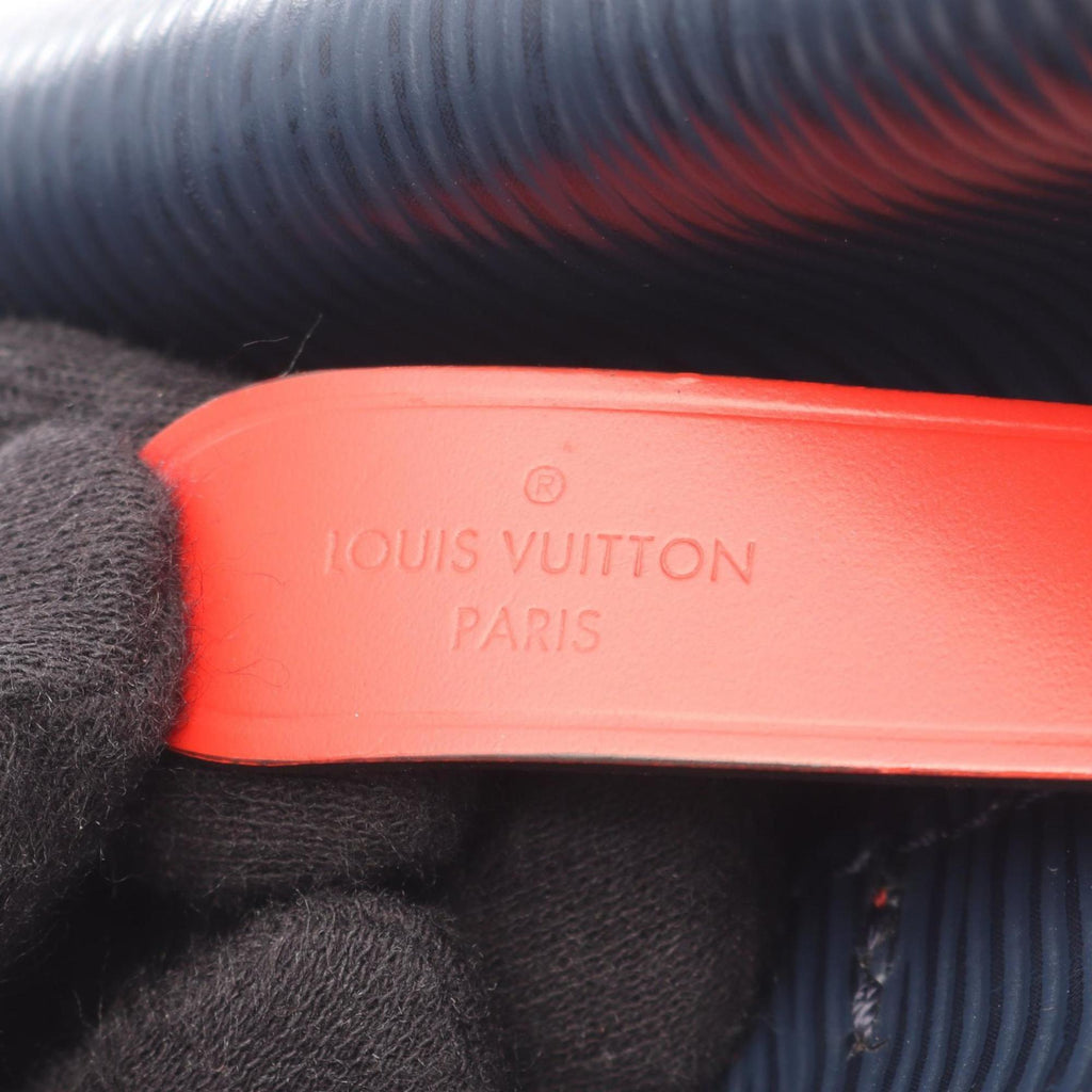 Louis Vuitton Indigo Navy Red Color Epi Leather Handbag