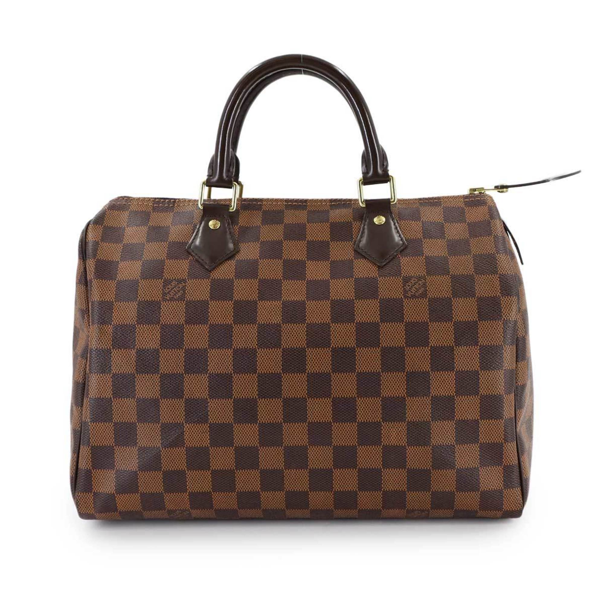 Louis Vuitton Brown Damier Canvas Ebene Damier Canvas Boston Bag Handbag