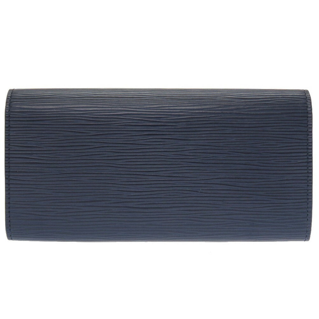 Louis Vuitton Epi Portefeuille Emily M60854 Leather Andigo Blue Long Wallet
