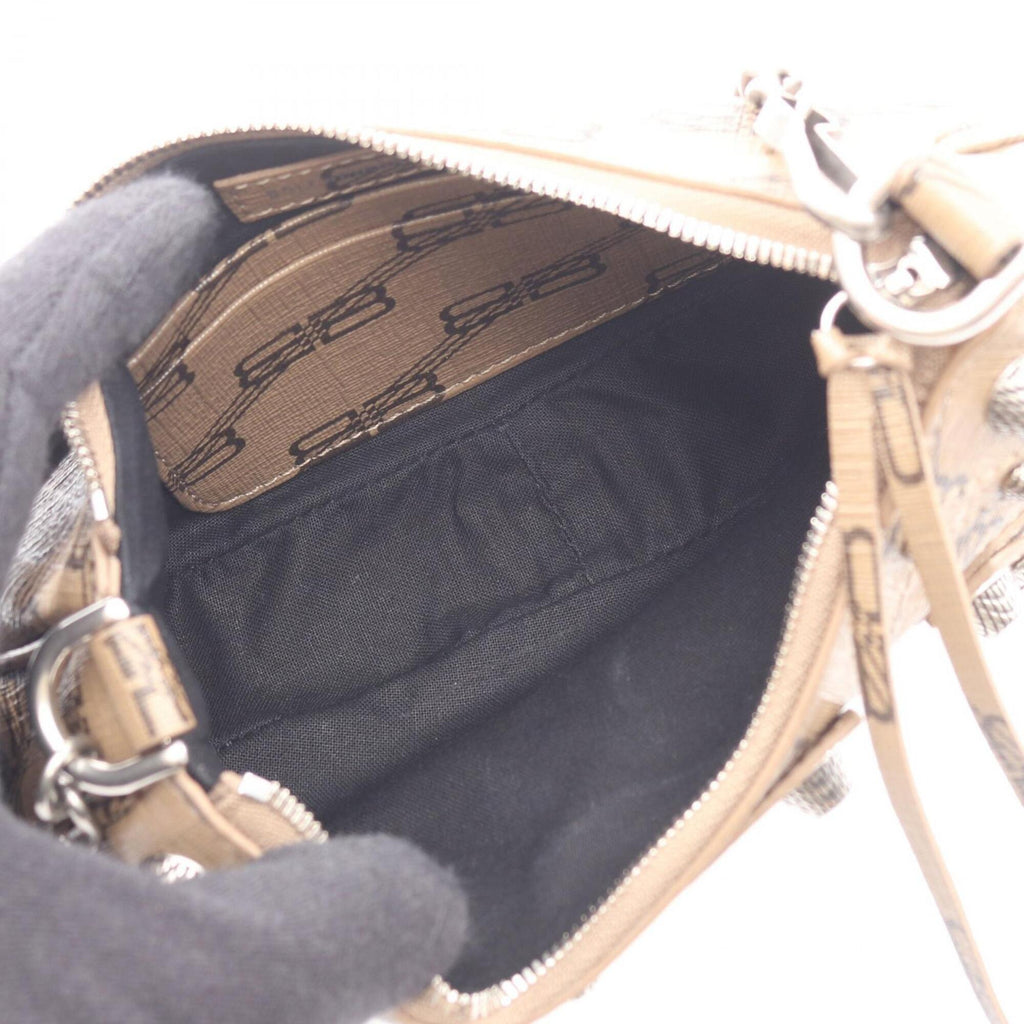 Balenciaga Gray Coated Canvas Hand