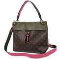 Louis Vuitton Brown Green Monogram Handbag Shoulder Bag