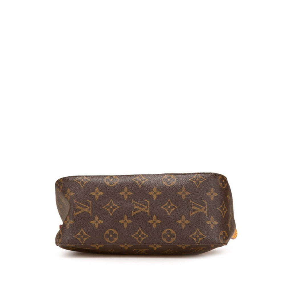 Louis Vuitton Brown Pvc Leather Handbag Shoulder Bag
