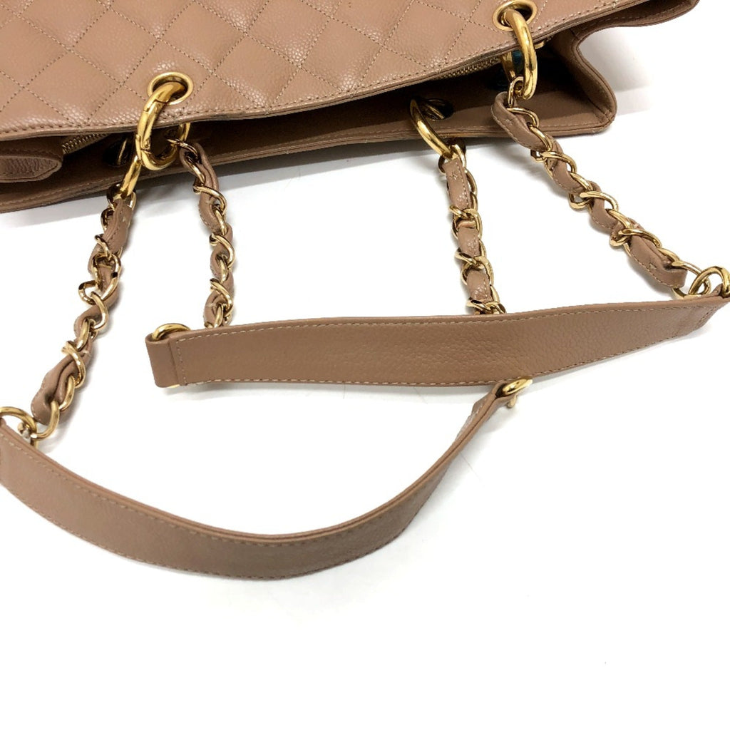 Chanel Beige Leather Shoulder Bag