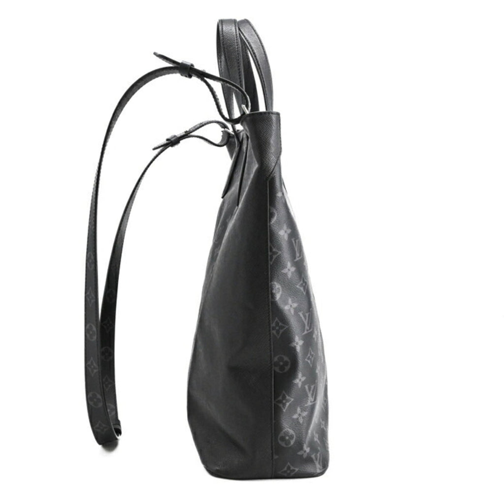 Louis Vuitton Black Noir Taigarama Handbag Shoulder Bag Tote Bag