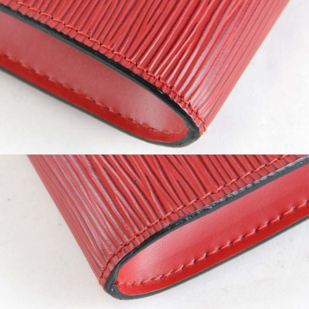 Louis Vuitton Red Color Epi Leather Pouch
