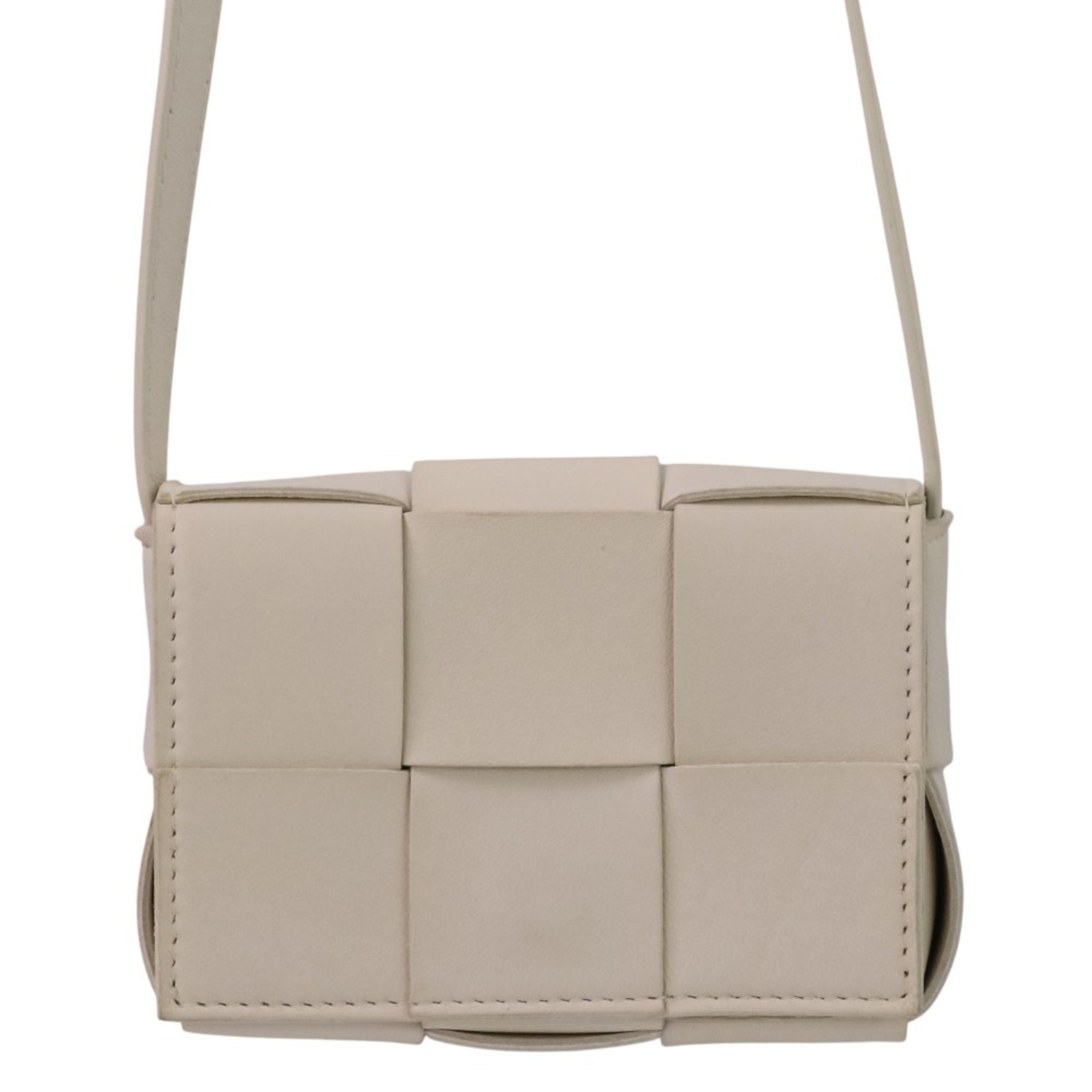 Bottega Veneta White Leather Shoulder Bag