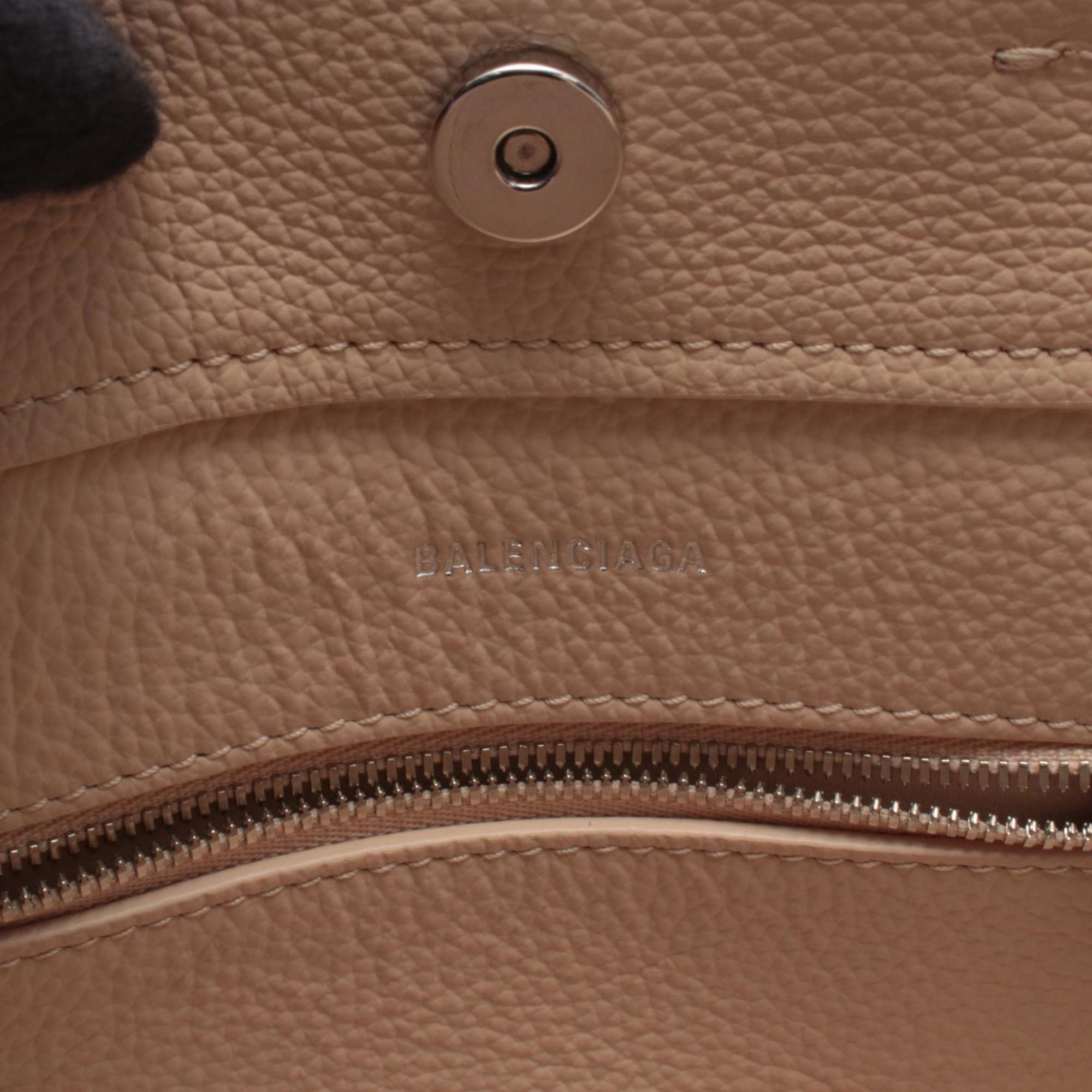 Balenciaga Ivory Leather Hand