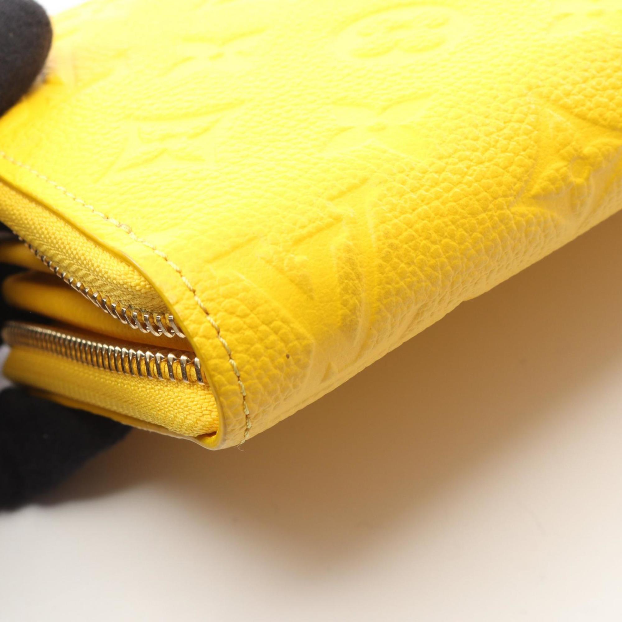 Louis Vuitton Monogram Empreinte Yellow Monogram Empreinte Long Wallet