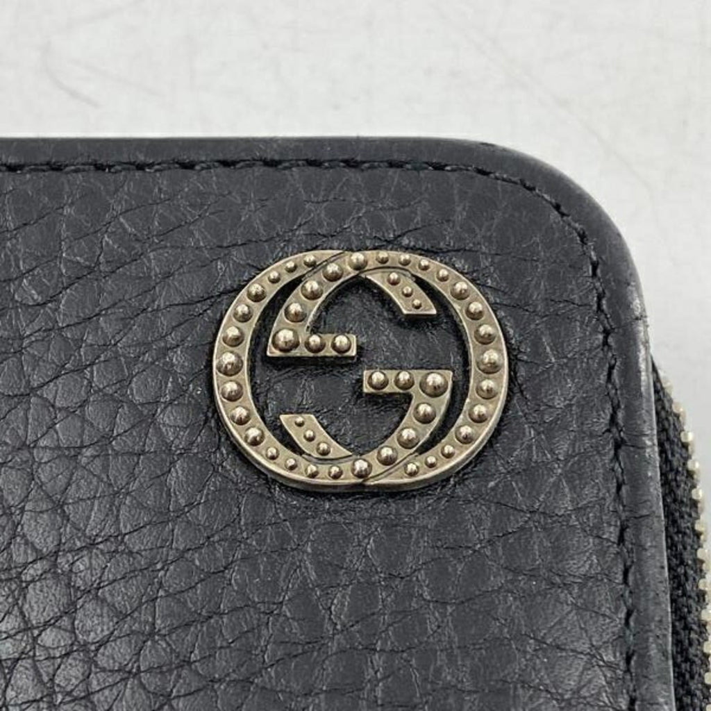 Gucci Black Leather Long Wallet (Bi-Fold) (Pre-Owned)