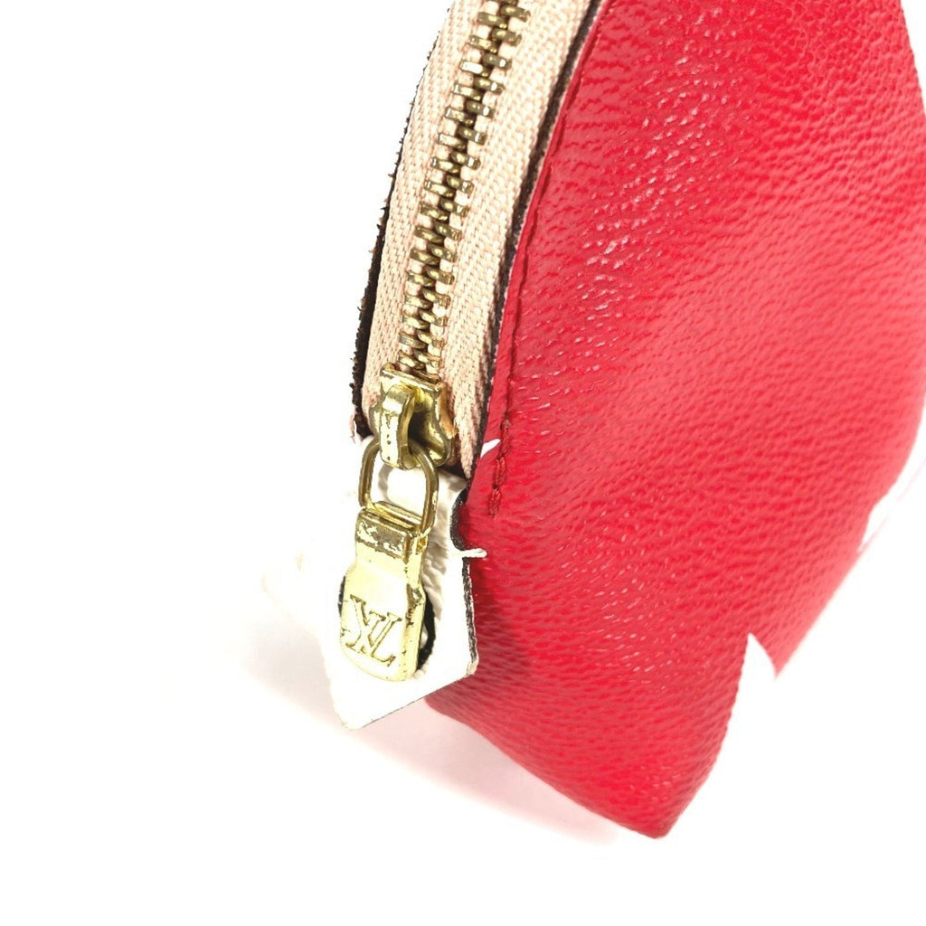 Louis Vuitton Pink Red Color Monogram Pouch