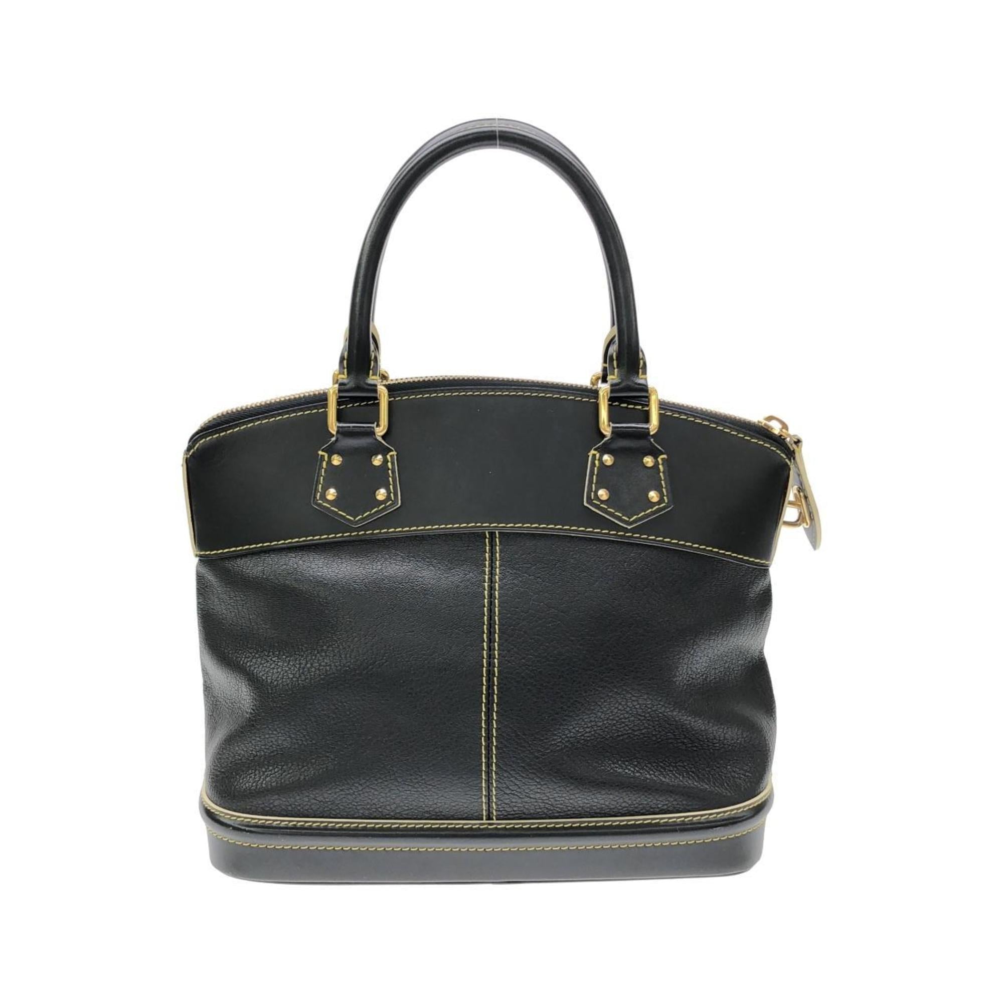 Louis Vuitton Black Leather Handbag