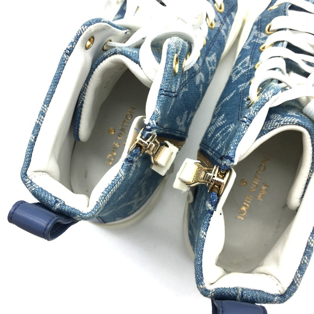 Louis Vuitton Blue White Sneakers