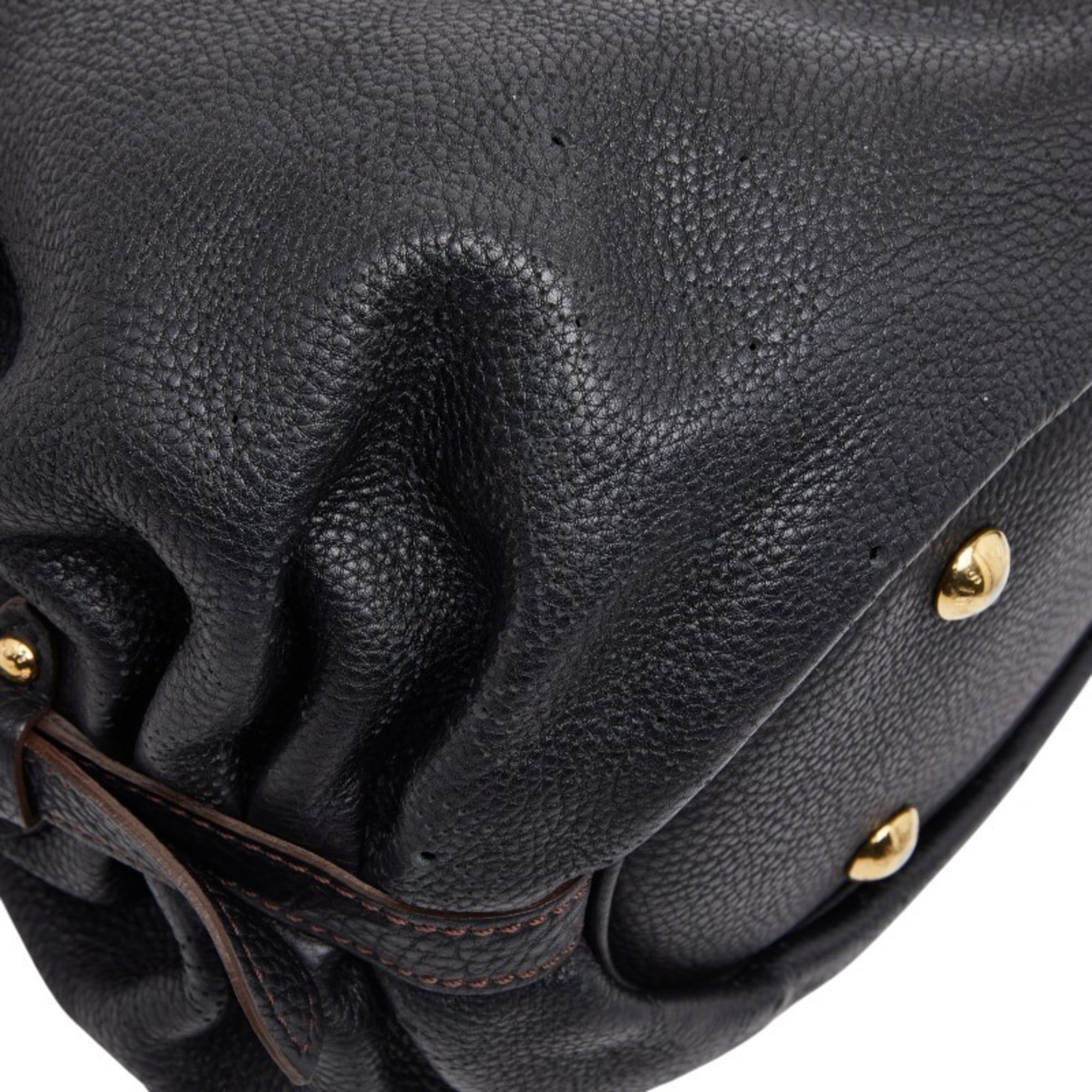 Louis Vuitton Black Noir Leather Shoulder Bag