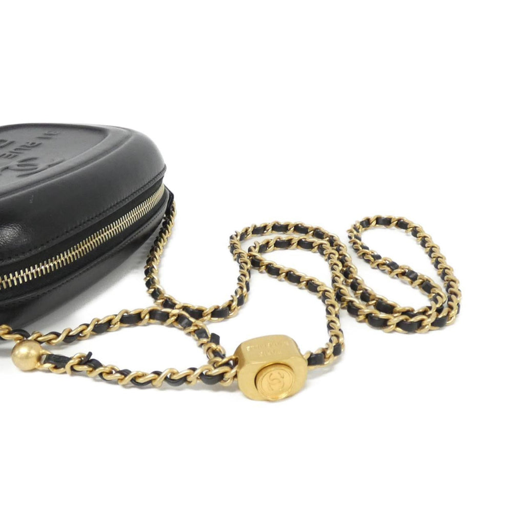 Chanel Black Leather Shoulder Bag