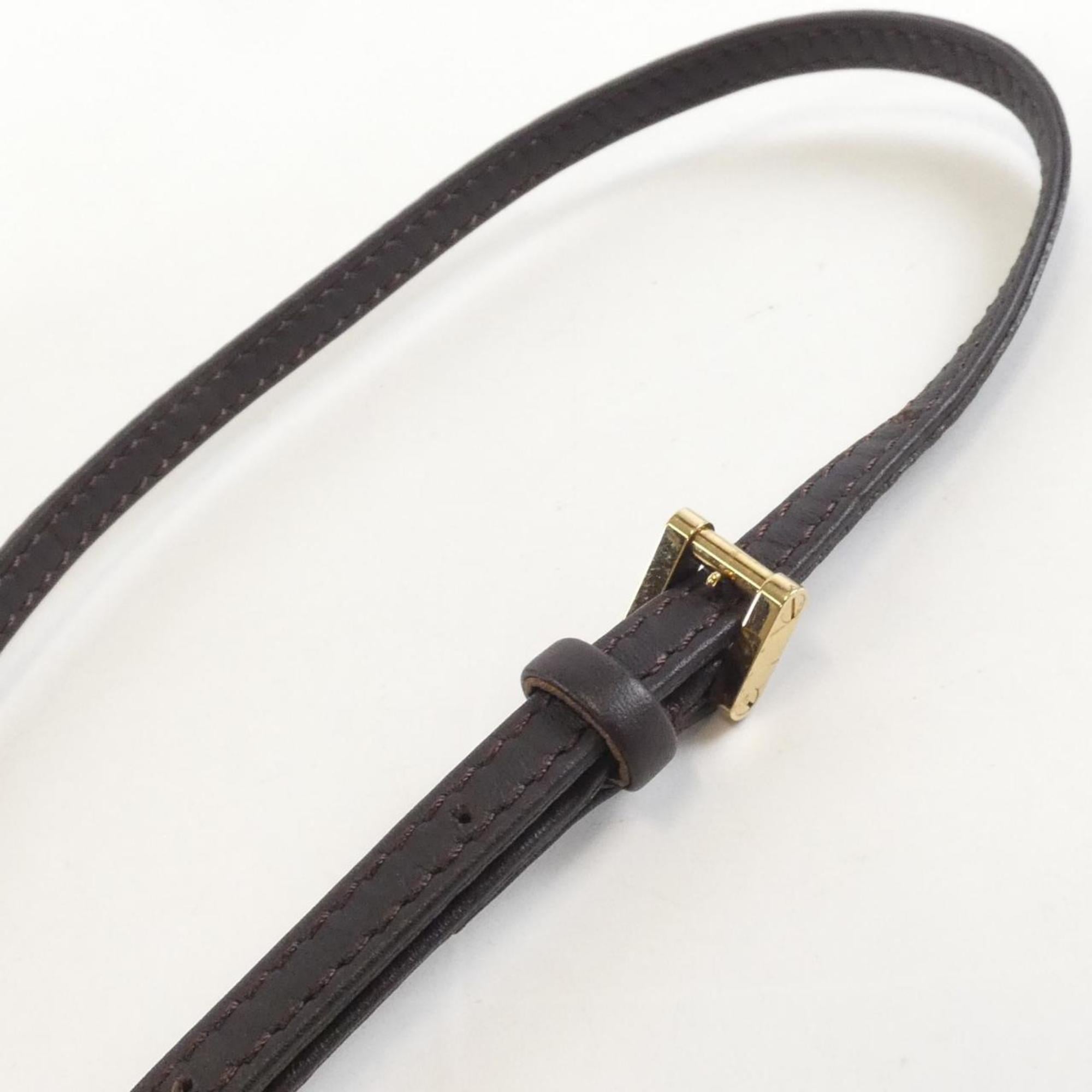 Louis Vuitton Brown Leather Shoulder Bag