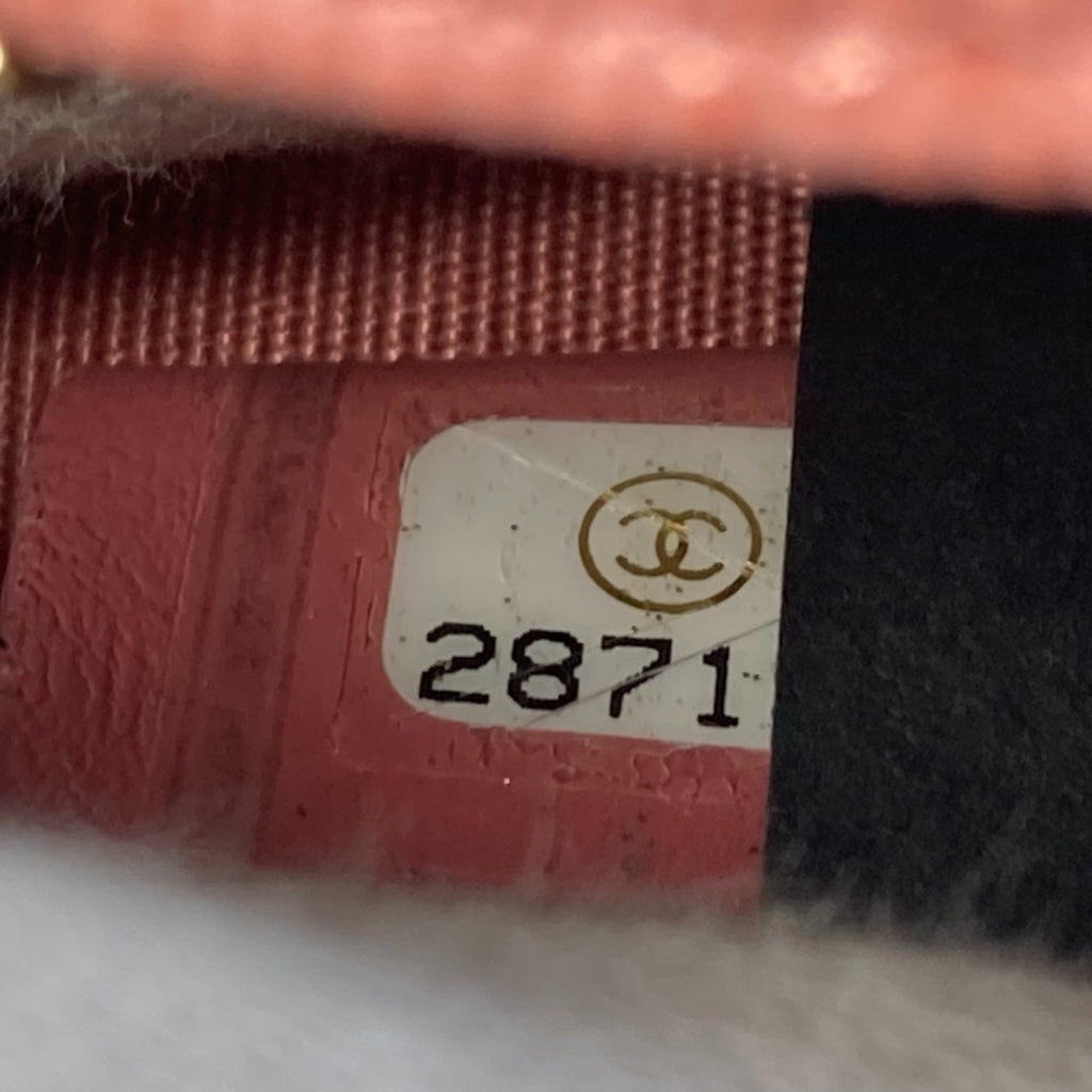 Chanel Pink Leather Coin Purse/Coin Case