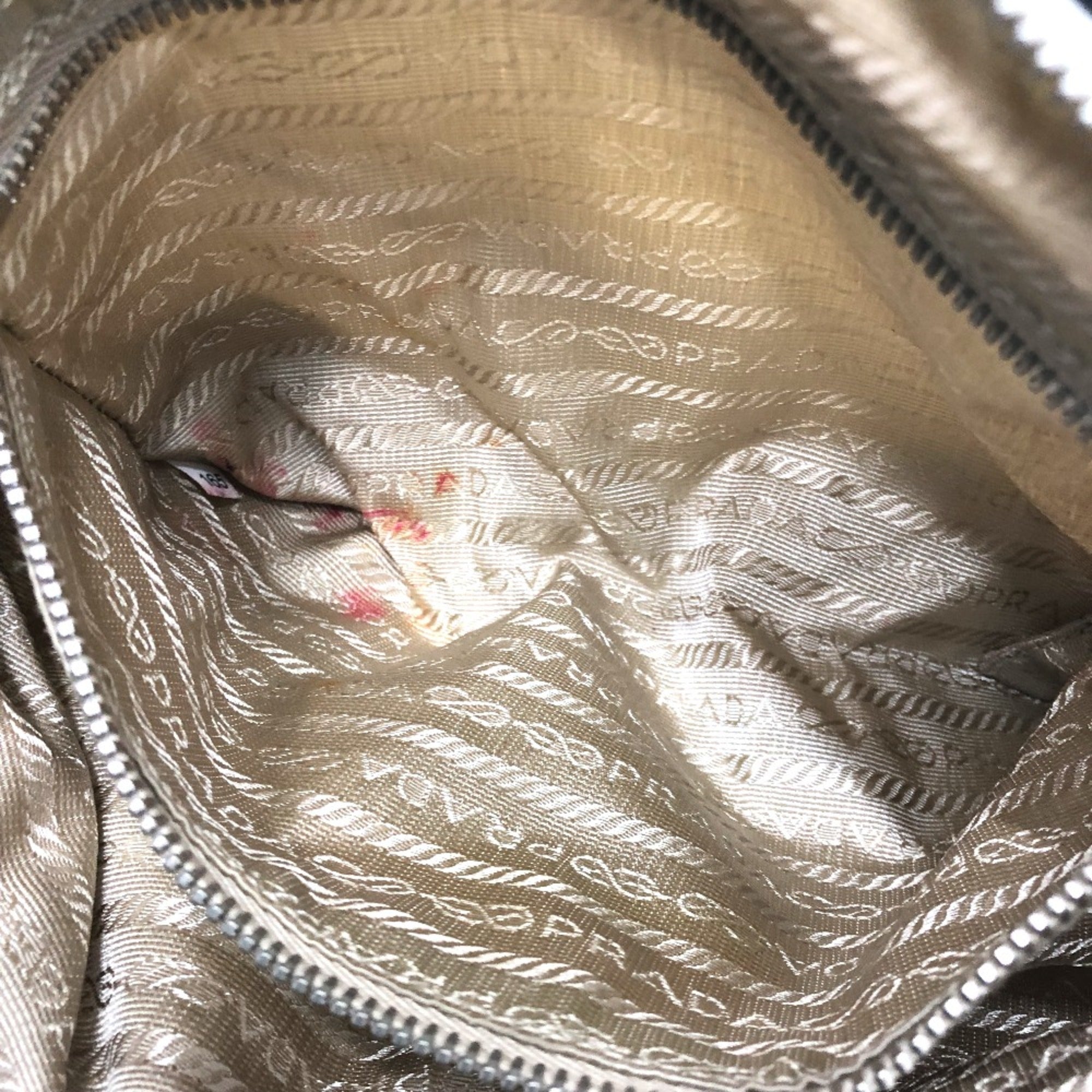 Prada White Cloth Shoulder Bag