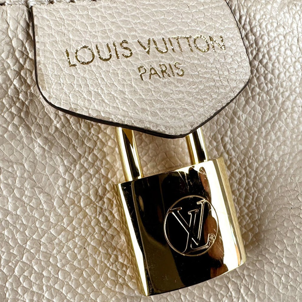 Louis Vuitton Cream Monogram Empreinte Shoulder Bag