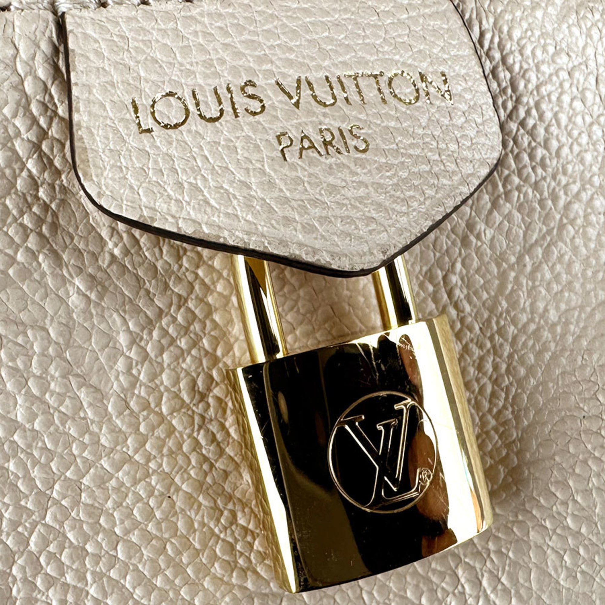 Louis Vuitton Cream Monogram Empreinte Shoulder Bag