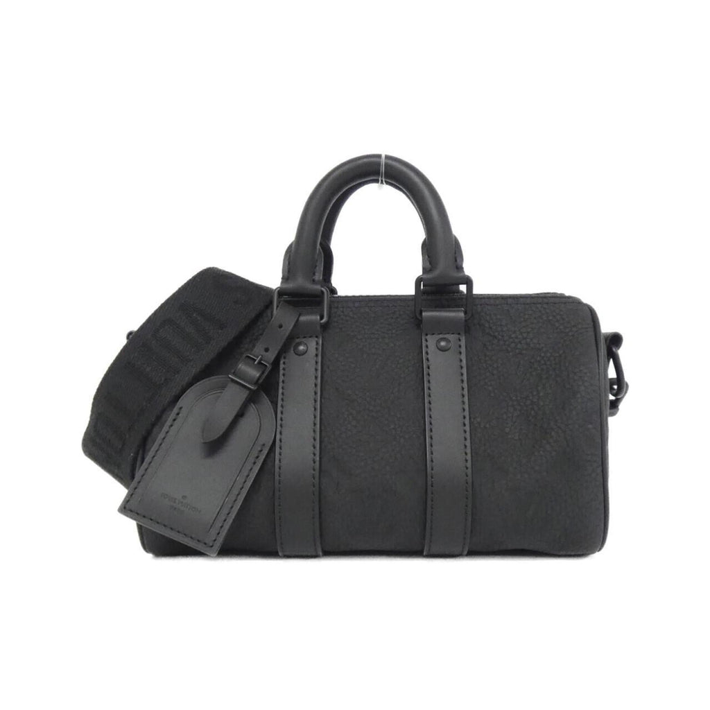 Louis Vuitton Black Leather Boston Bag