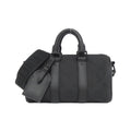Louis Vuitton Black Leather Boston Bag
