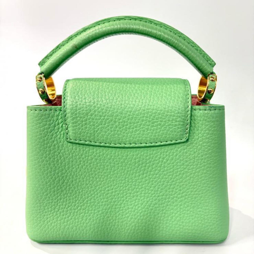 Louis Vuitton Green Leather Handbag