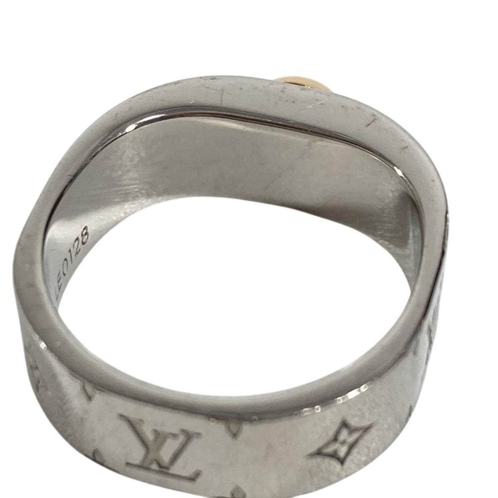 Louis Vuitton Gold Silver Metal Band Ring