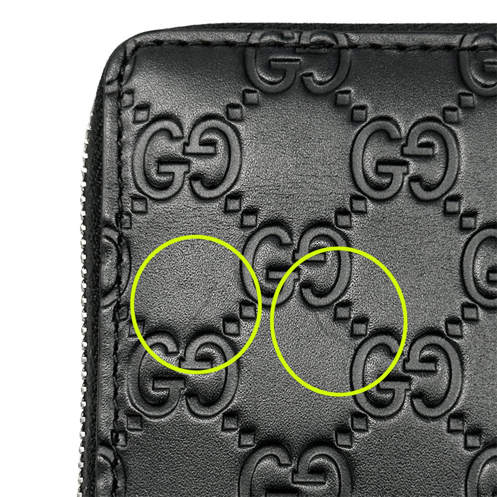 Gucci Black Leather Long Wallet (Bi-Fold) (Pre-Owned)