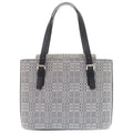 Burberry Gray Canvas Leather Handbag