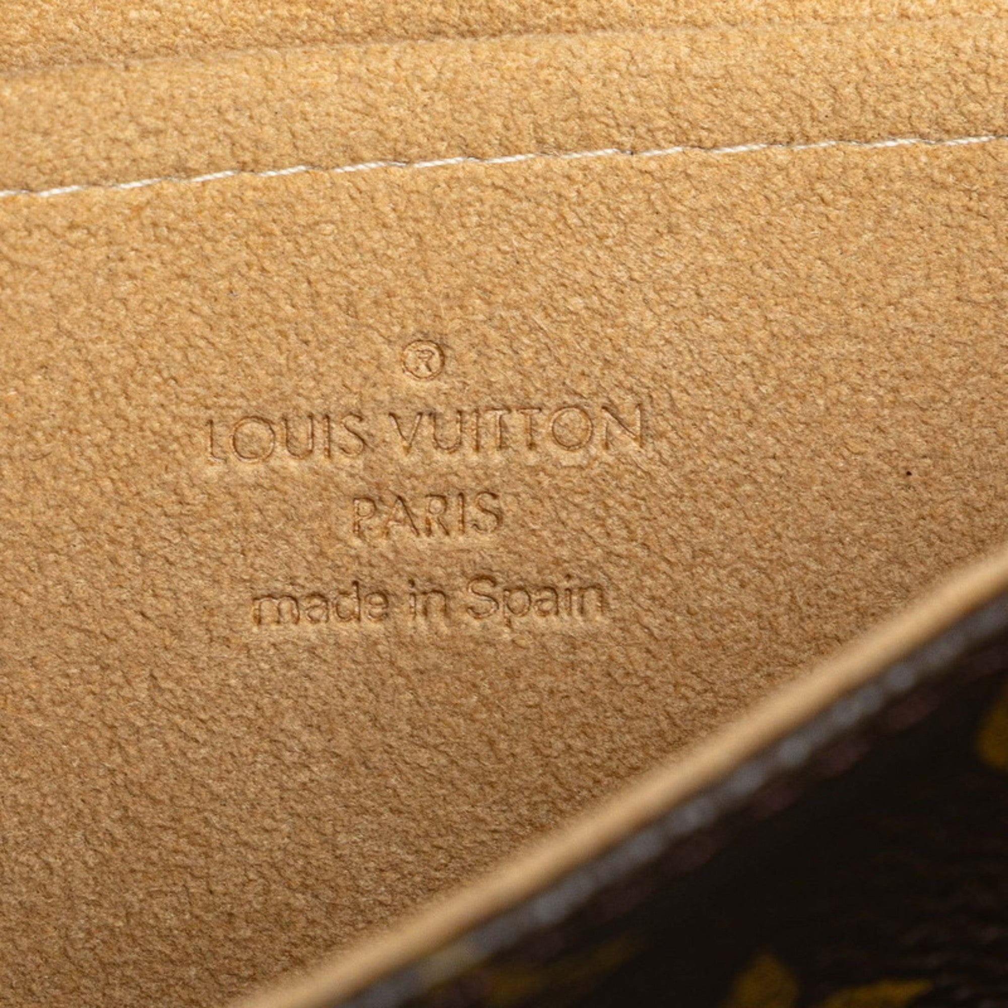 Louis Vuitton Brown Pvc Leather Pochette Shoulder Bag