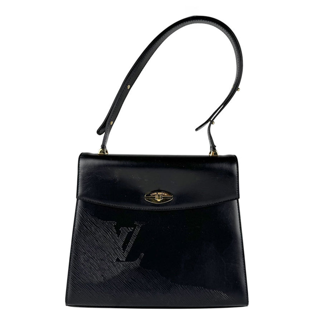Louis Vuitton Noir Leather Shoulder Bag