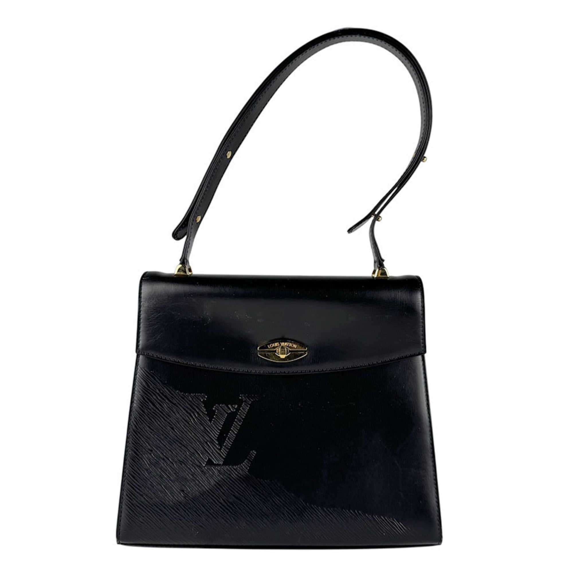 Louis Vuitton Noir Leather Shoulder Bag
