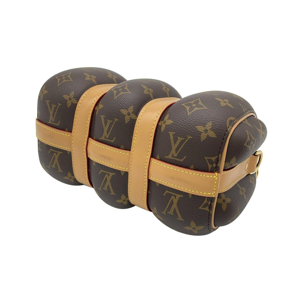 Louis Vuitton Marron Coated Canvas Boston Bag