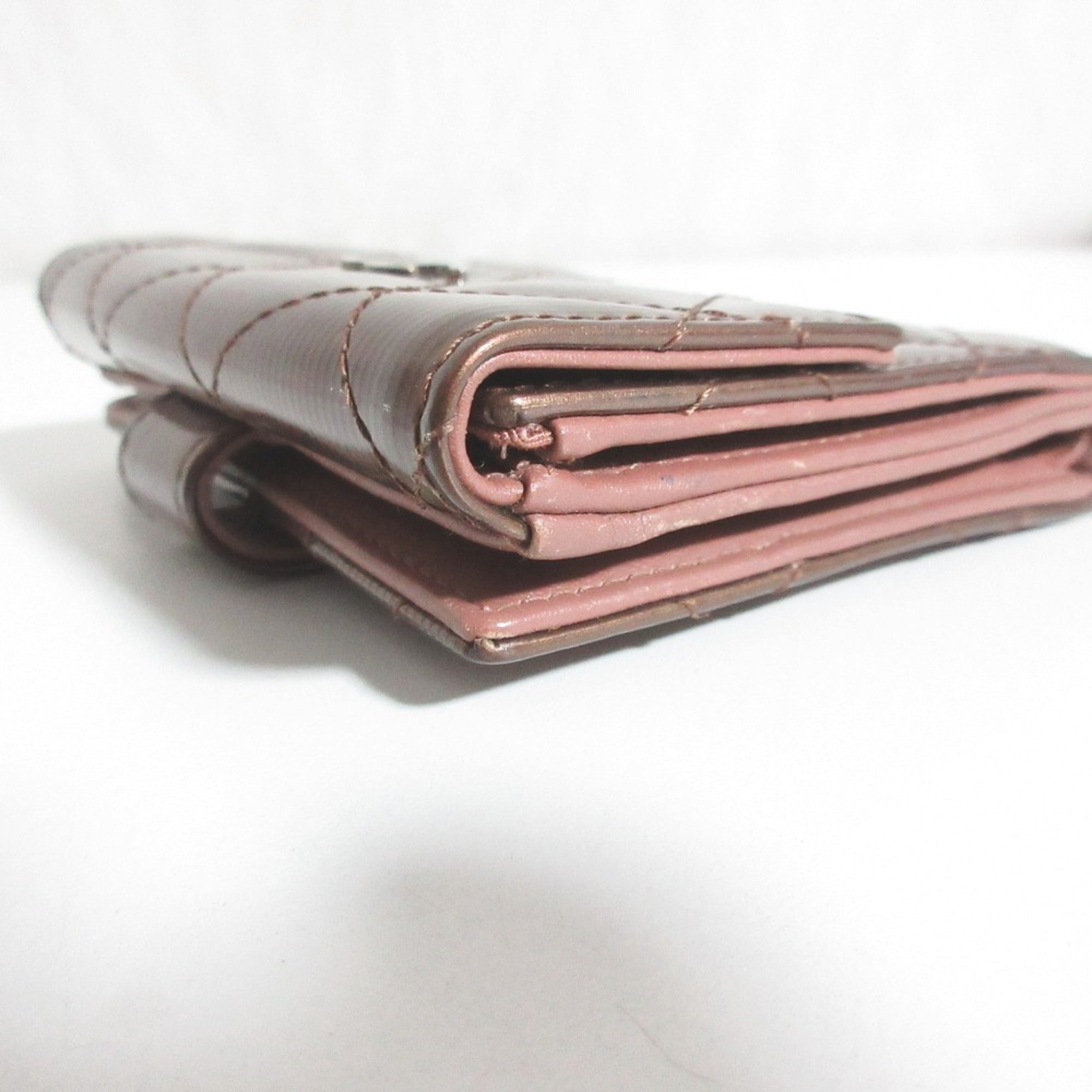 Chanel Bronze Patent Leather Wallet (Bi-Fold)
