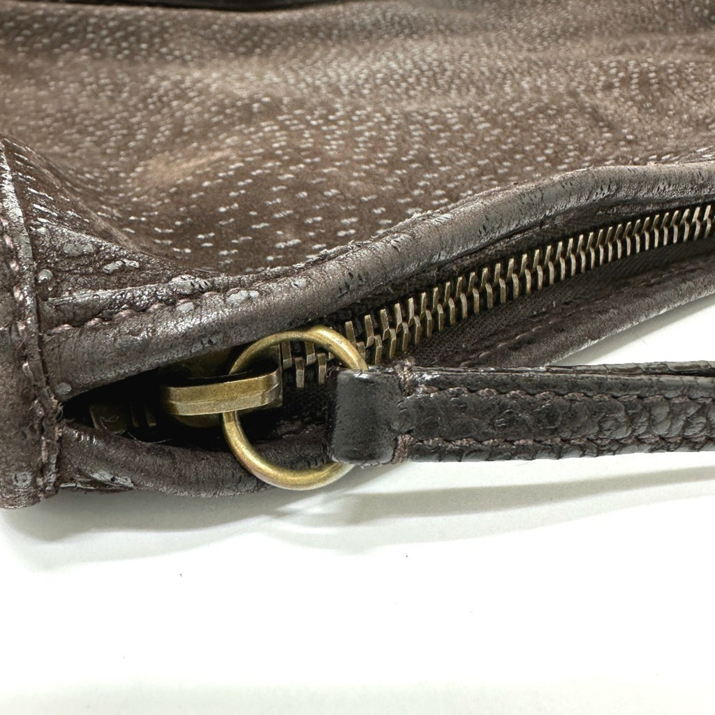 Prada Brown Leather Shoulder Bag