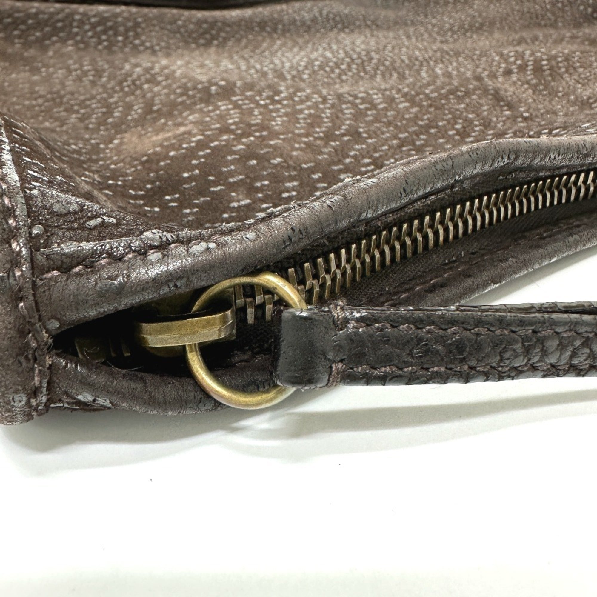 Prada Brown Leather Shoulder Bag