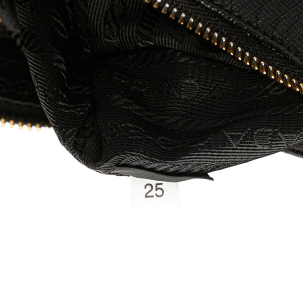 Prada Black Leather Shoulder Bag