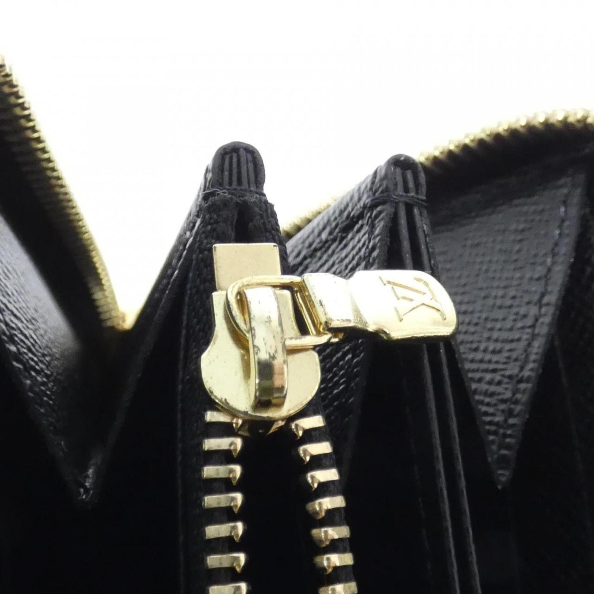 Louis Vuitton Marron Coated Canvas Long Wallet