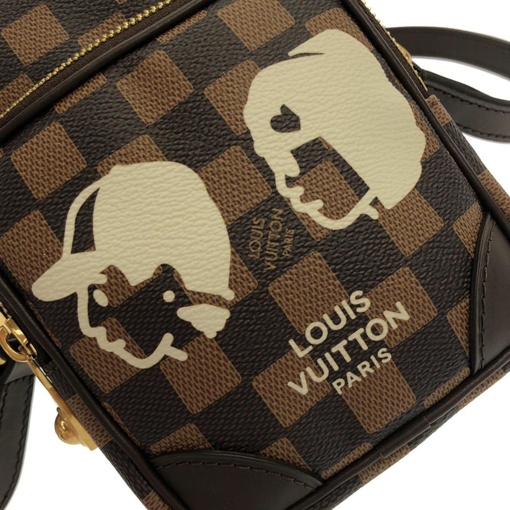 Louis Vuitton Brown Coated Canvas Shoulder Bag