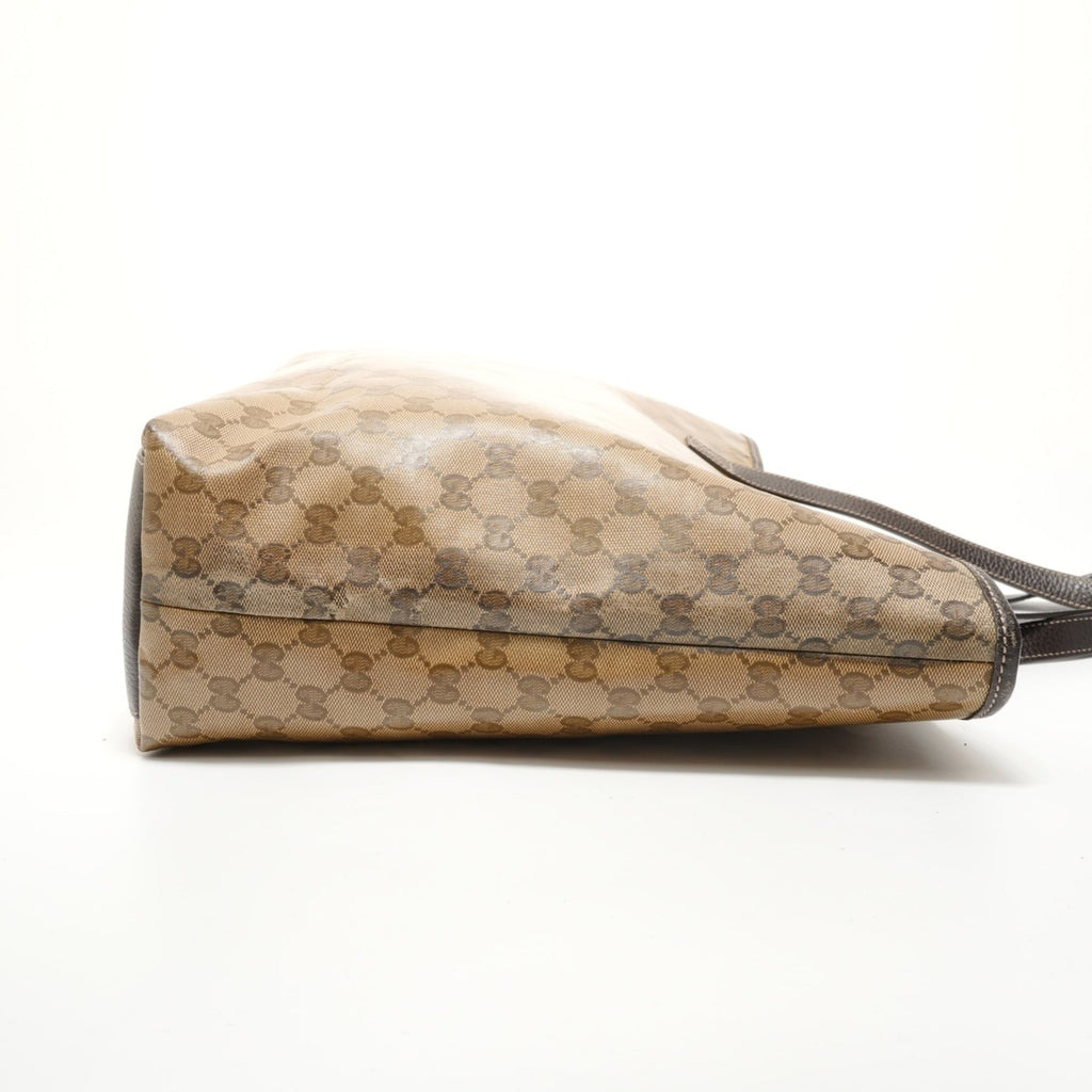 Gucci Gg Crystal Beige Gg Crystal Tote Bag (Pre-Owned)