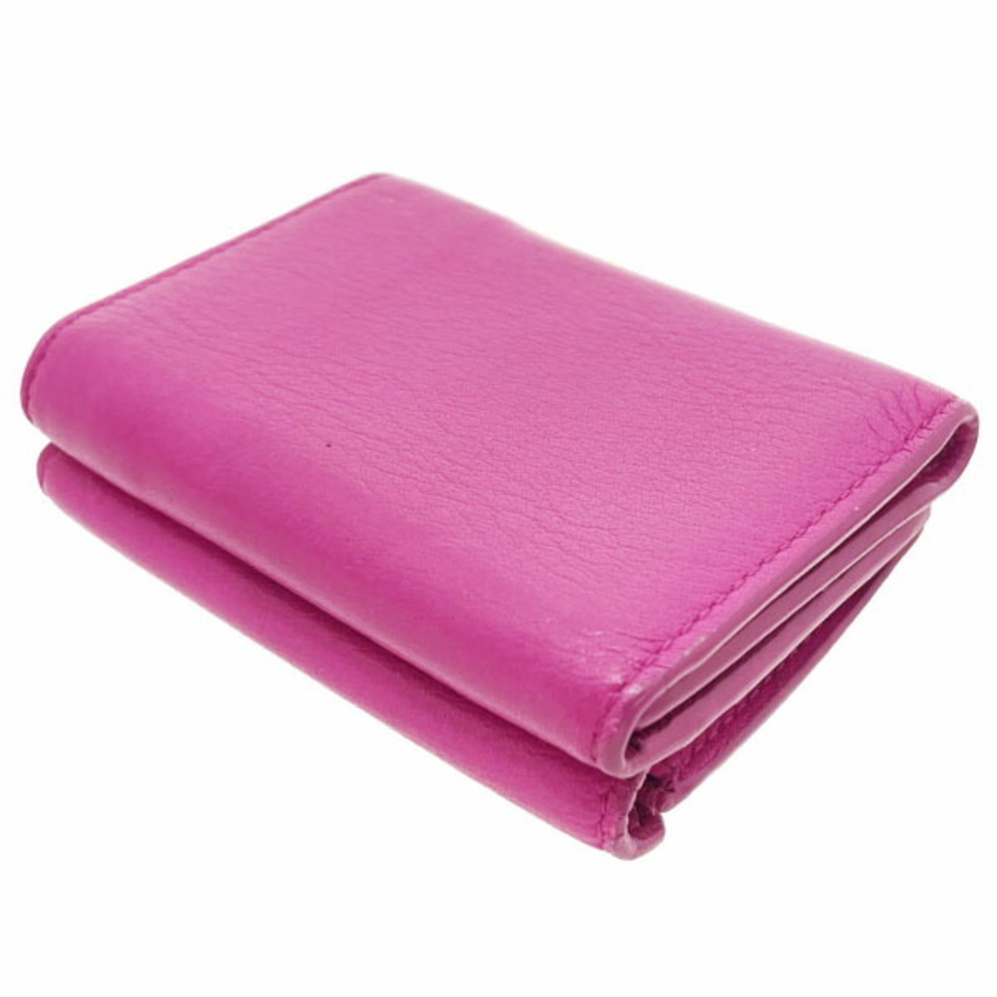 Balenciaga Pink Leather Wallet (Tri-Fold)