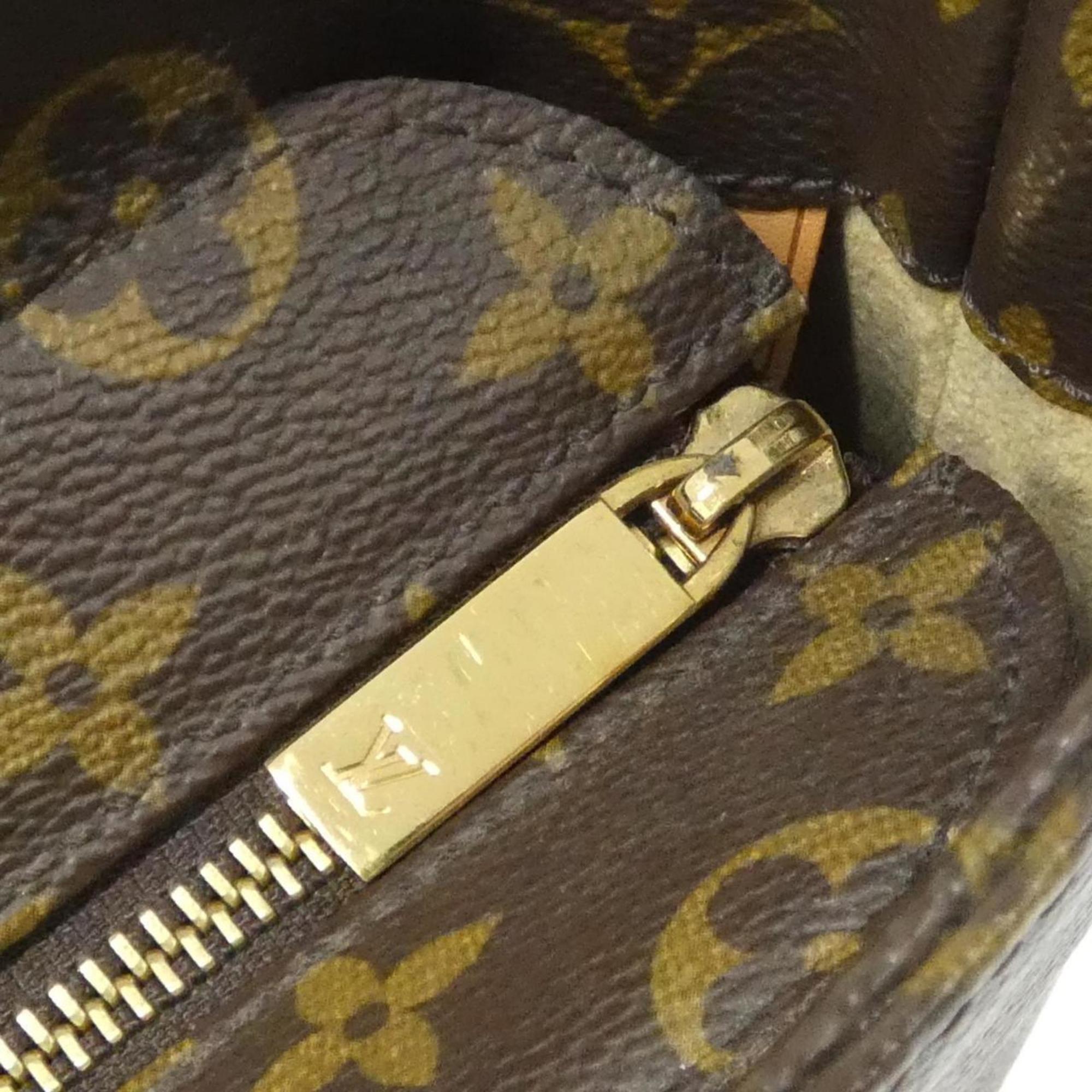 Louis Vuitton Brown Coated Canvas Handbag