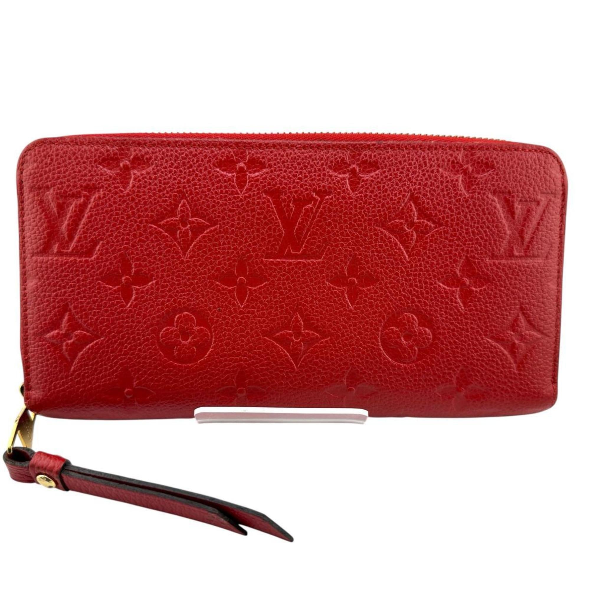 Louis Vuitton Monogram Empreinte Red Color Monogram Empreinte Long Wallet