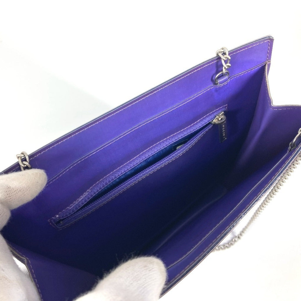 Chanel Purple Vinyl Shoulder Bag