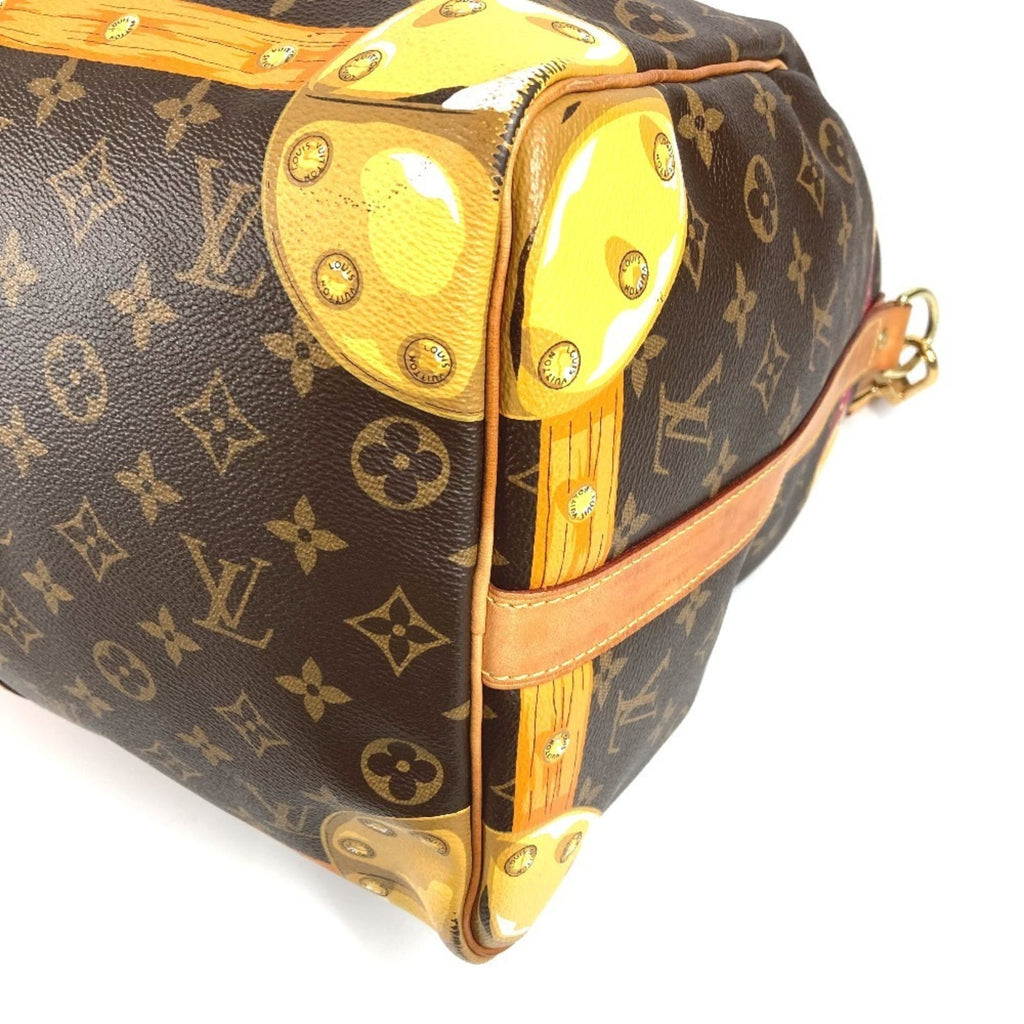 Louis Vuitton Monogram Brown Pink Monogram Boston Bag Shoulder Bag