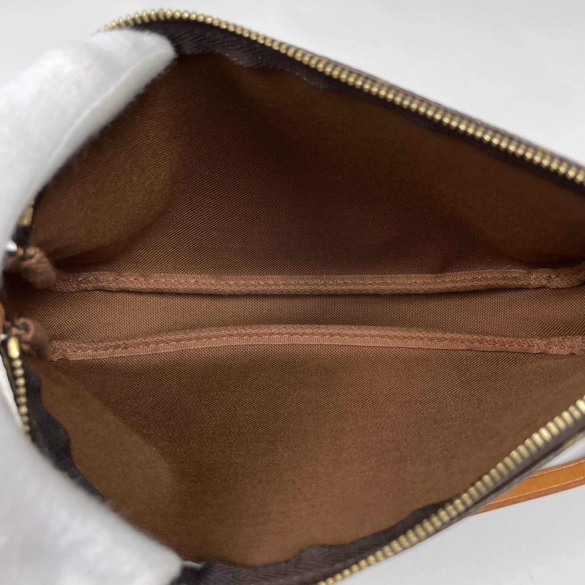 Louis Vuitton Brown Khaki Monogram Graffiti Pochette Pouch