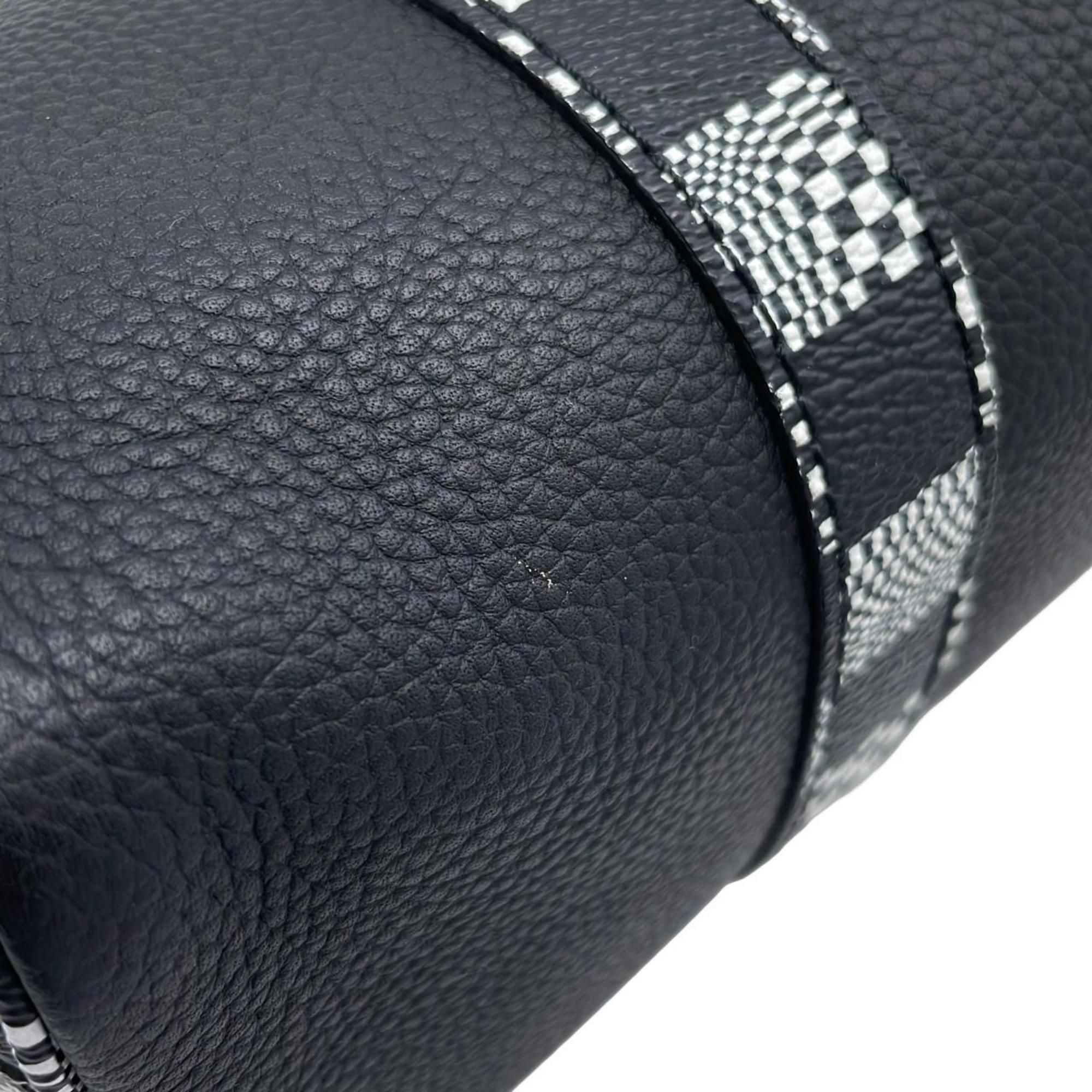 Louis Vuitton Black Leather Shoulder Bag