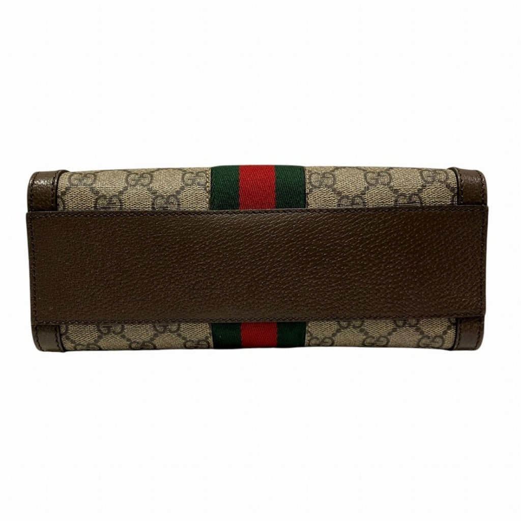 Gucci Brown Pvc Leather Handbag (Pre-Owned)