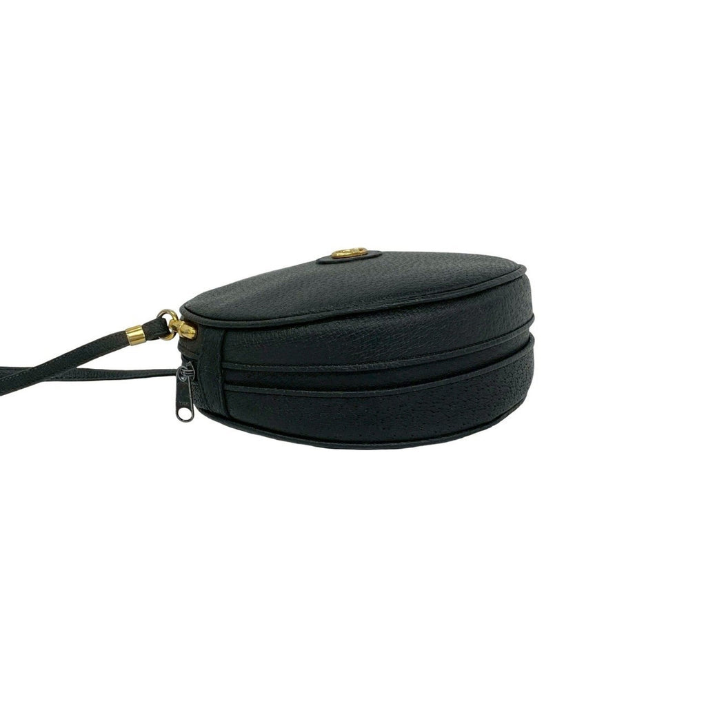 Gucci Black Leather Pochette Shoulder Bag (Pre-Owned)